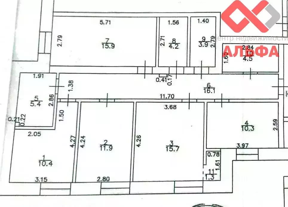 4-к кв. Кировская область, Киров с. Макарье, ул. Школьная, 2А (99.6 м) - Фото 2