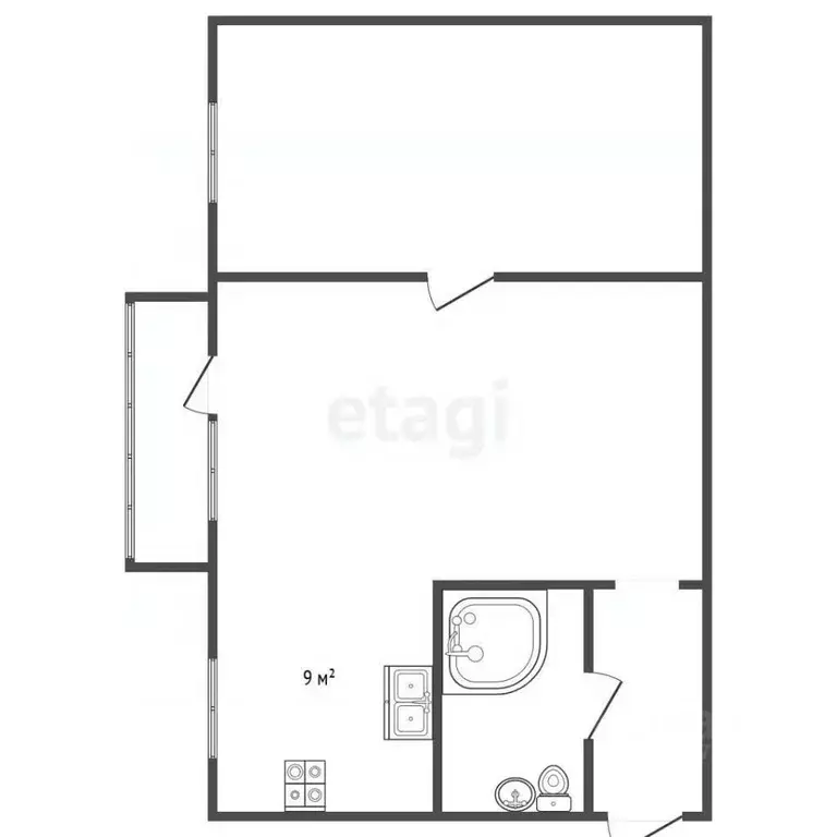 2-к кв. Санкт-Петербург Витебский просп., 21К4 (44.6 м) - Фото 2