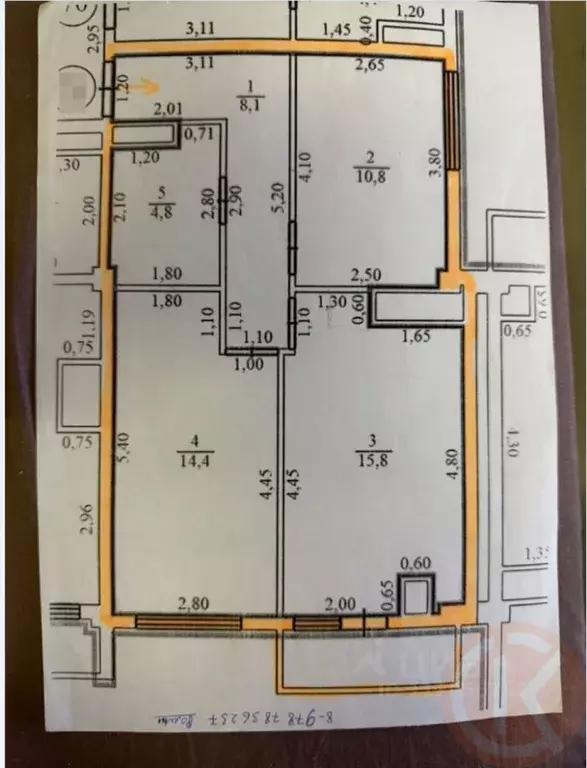 2-к кв. Крым, Евпатория просп. Ленина, 68к43 (57.0 м) - Фото 2