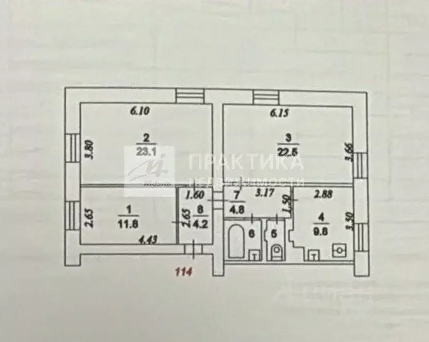 3-к кв. Москва ул. Верхняя Хохловка, 39/47 (81.3 м) - Фото 2