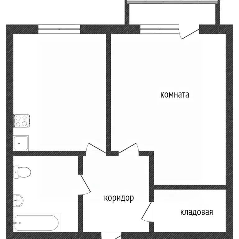 1-к кв. Воронежская область, Воронеж ул. Большая Стрелецкая, 20Б (45.7 ... - Фото 1
