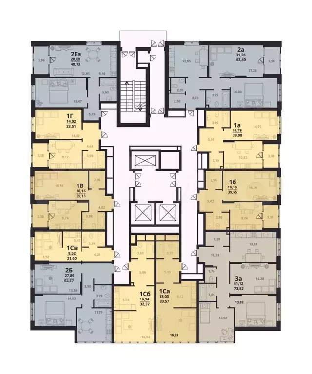 3-к. квартира, 73,5 м, 13/24 эт. - Фото 1