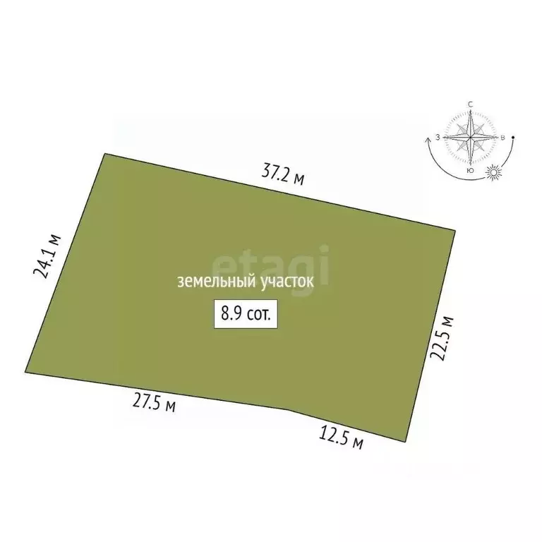 Участок в Коми, Ухта пос. Озерный, ул. 4-я Березовская (8.9 сот.) - Фото 1