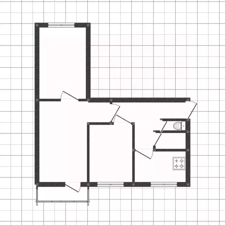 3-к кв. Белгородская область, Белгородский район, Новосадовское с/пос, ... - Фото 1