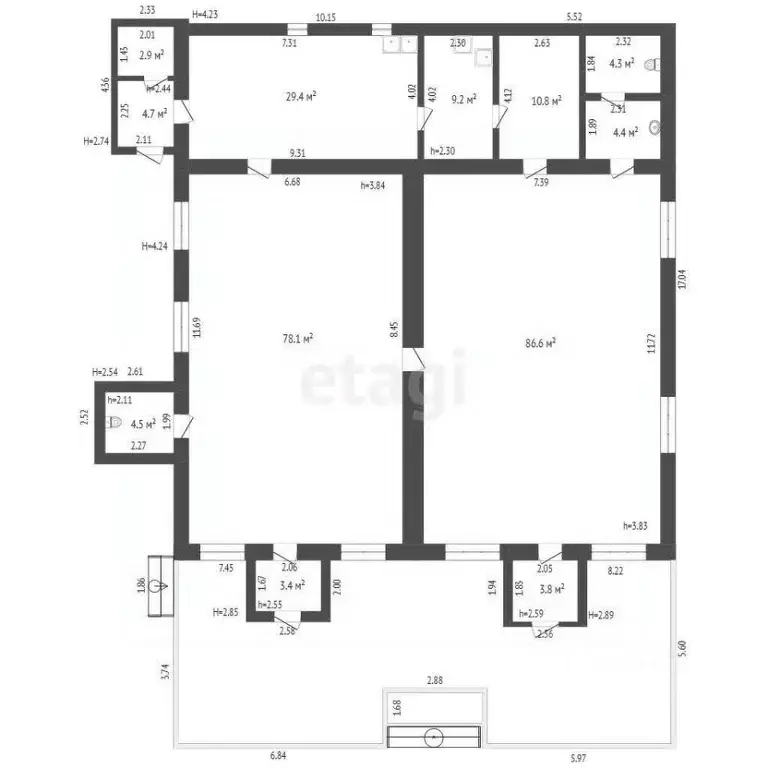 Торговая площадь в Ямало-Ненецкий АО, Надымский район, Пангоды пгт ул. ... - Фото 2