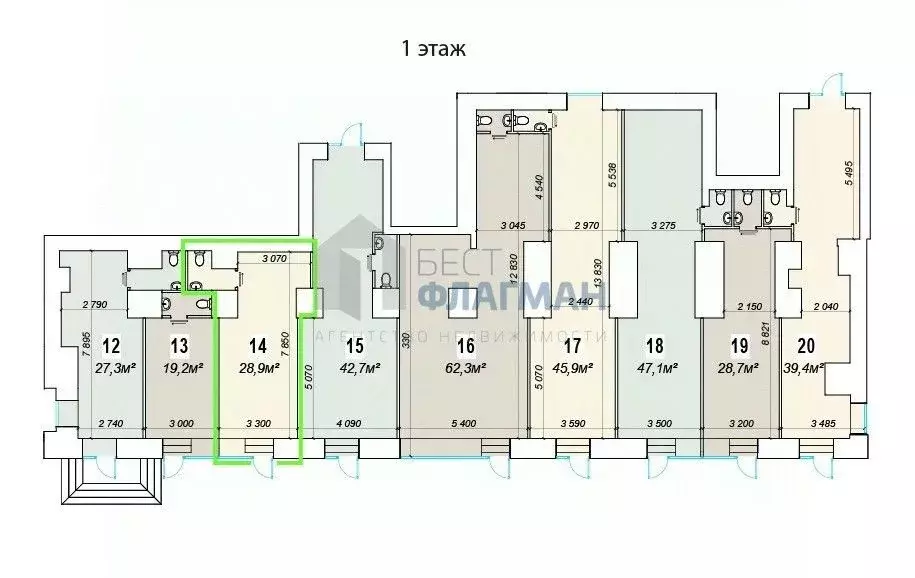 Помещение свободного назначения в Москва Ленинский просп., 70/11 (29 ... - Фото 2