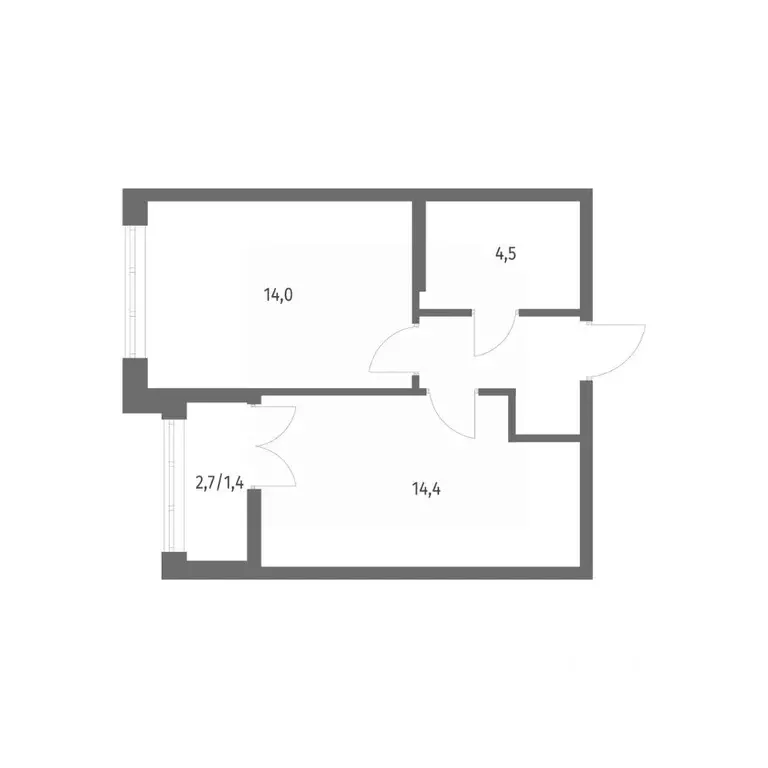 1-к кв. Ленинградская область, Ломоносовский район, Аннинское ... - Фото 1