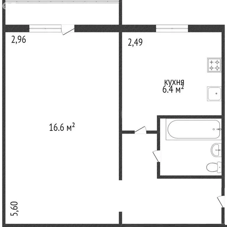 1-комнатная квартира: Вологда, 1-й микрорайон ГПЗ-23, 10к2 (31 м) - Фото 1