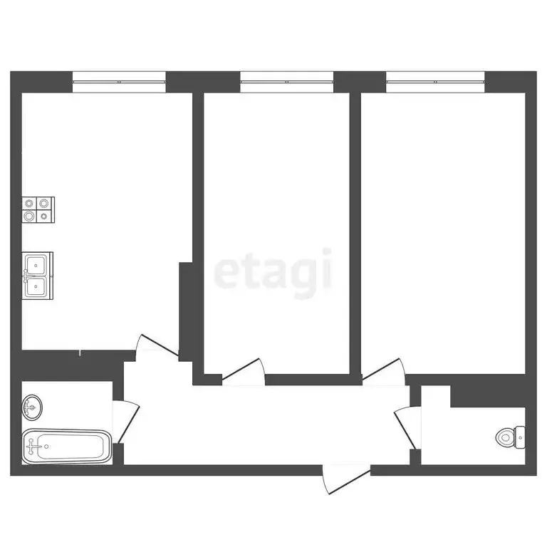 2-комнатная квартира: Самара, проспект Масленникова, 14А (63.2 м) - Фото 1