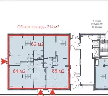 Торговая площадь в Московская область, Домодедово городской округ, с. ... - Фото 2