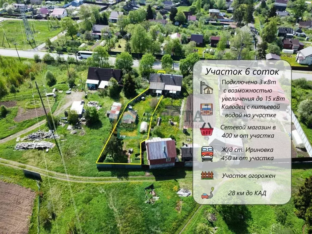 Участок в Рахьинское городское поселение, посёлок при железнодорожной ... - Фото 0