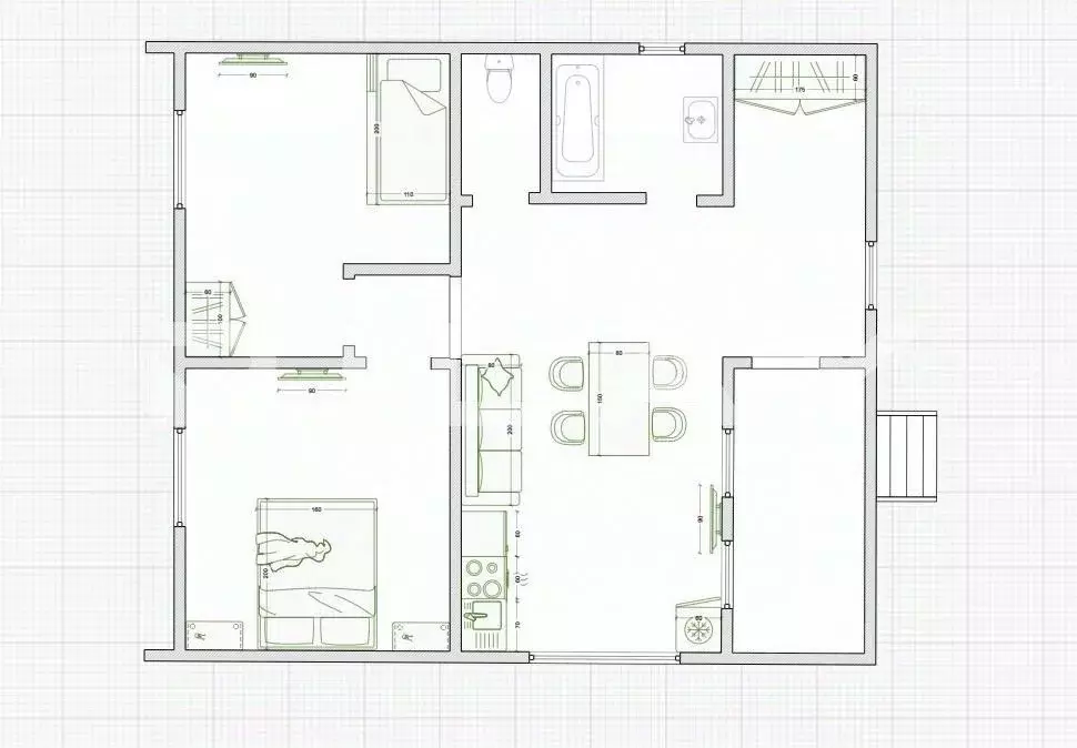 Дом в Калужская область, Перемышльский муниципальный округ, Большие ... - Фото 2