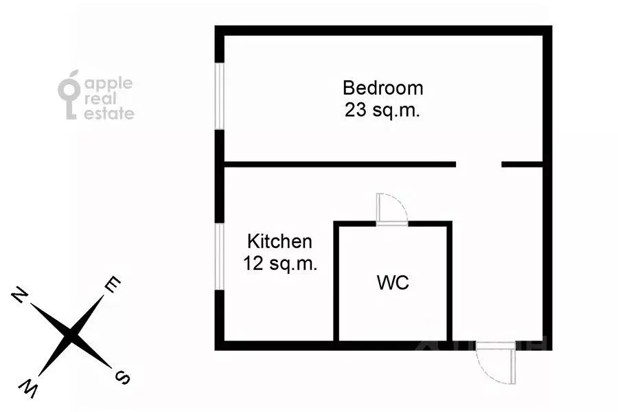 1-к кв. Москва Большой Козихинский пер., 7 (43.0 м) - Фото 1