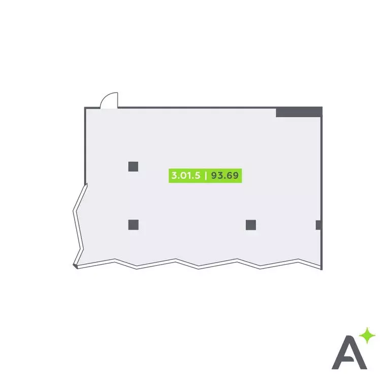 Офис (93.69 м) - Фото 1