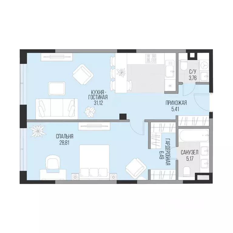 1-к кв. Москва Садовническая наб., 71 (74.27 м) - Фото 1