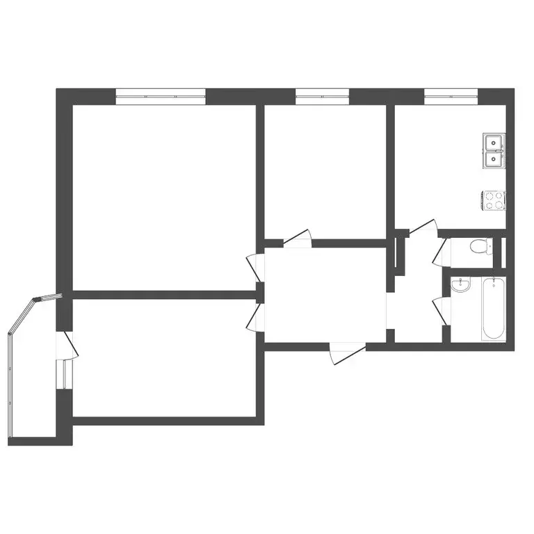 3-комнатная квартира: Кондратово, улица Строителей, 5 (84 м) - Фото 0