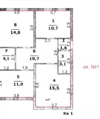 Аукцион: 3-к. квартира, 71,5 м, 1/1 эт. - Фото 0