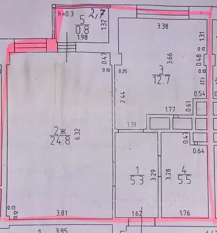 1-к кв. Калининградская область, Калининград Советский просп., 81к3 ... - Фото 2
