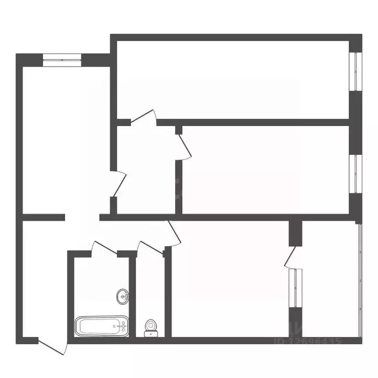 3-к кв. Москва ул. Красного Маяка, 22к2 (81.7 м) - Фото 1