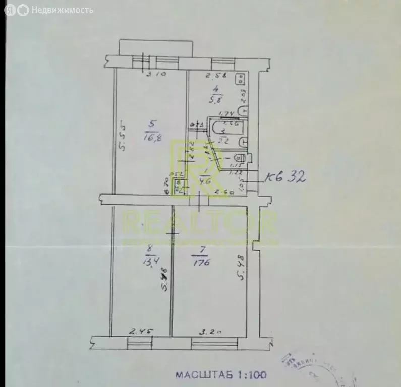 3-комнатная квартира: Красный Сулин, Братская улица, 22 (61.5 м) - Фото 1