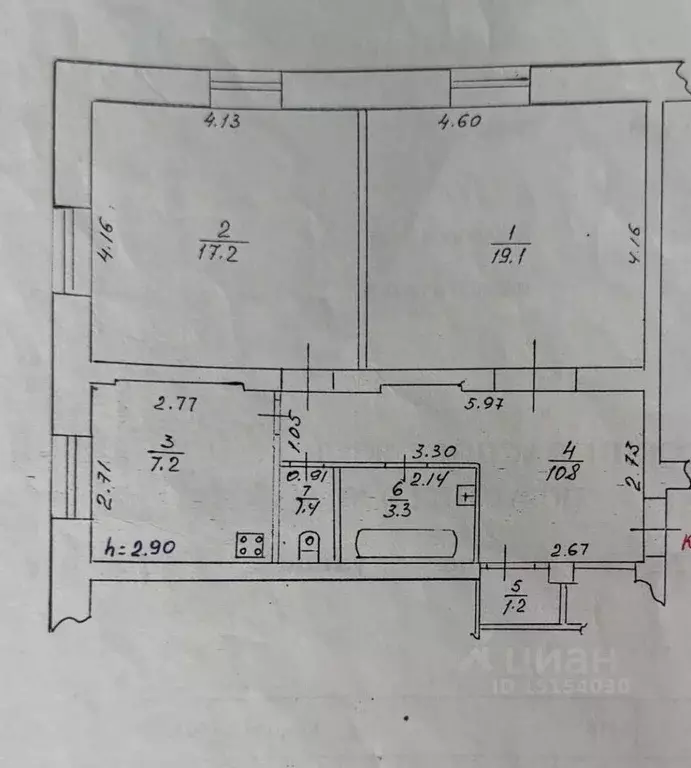 2-к кв. Хабаровский край, Хабаровск Монтажная ул., 39 (60.2 м) - Фото 2