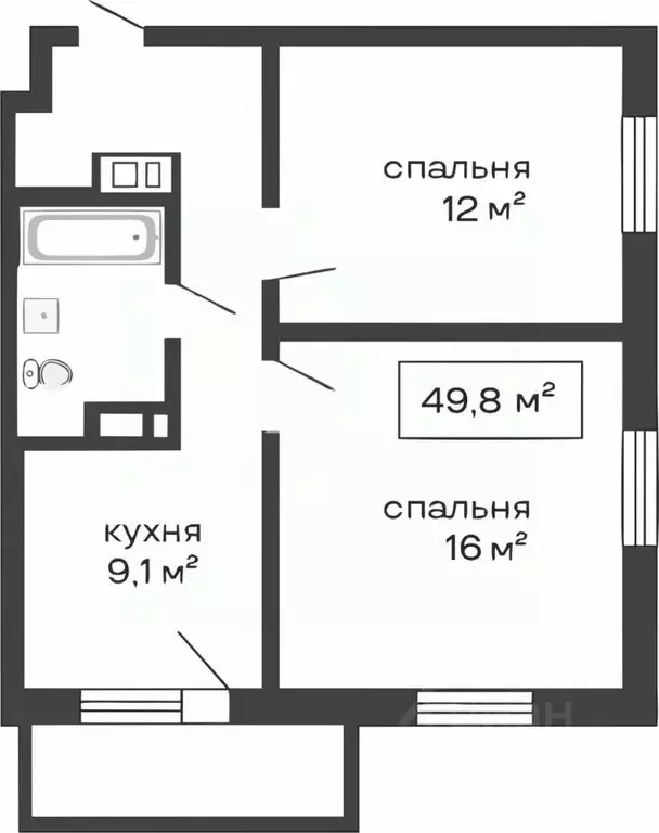 2-к кв. Челябинская область, Челябинск ул. 250-летия Челябинска, 27 ... - Фото 1