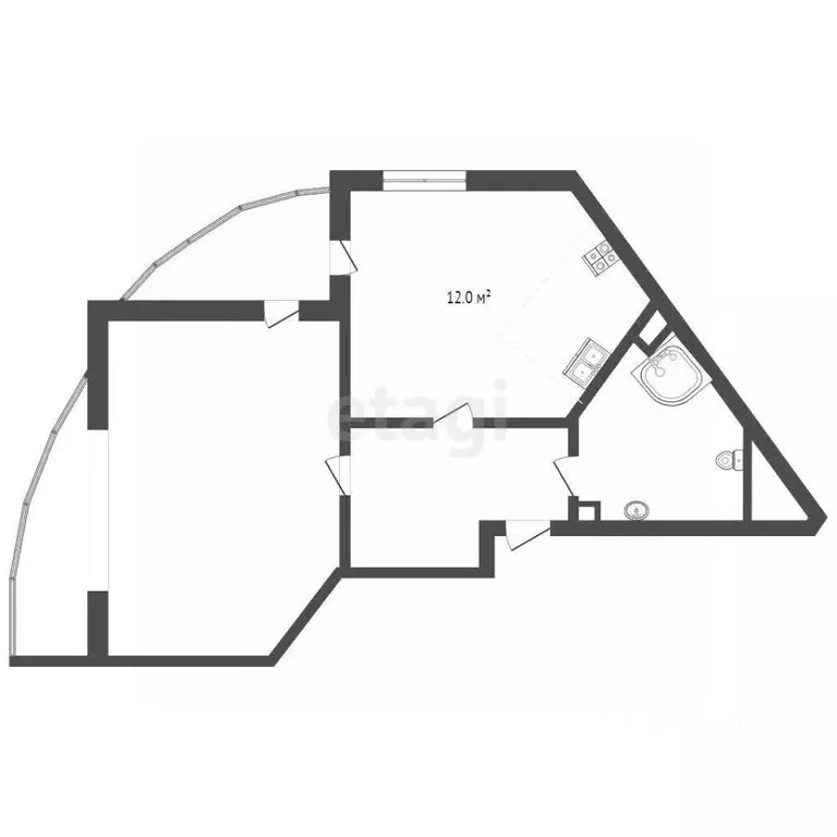 1-к кв. Краснодарский край, Геленджик ул. Шмидта, 8 (48.6 м) - Фото 1