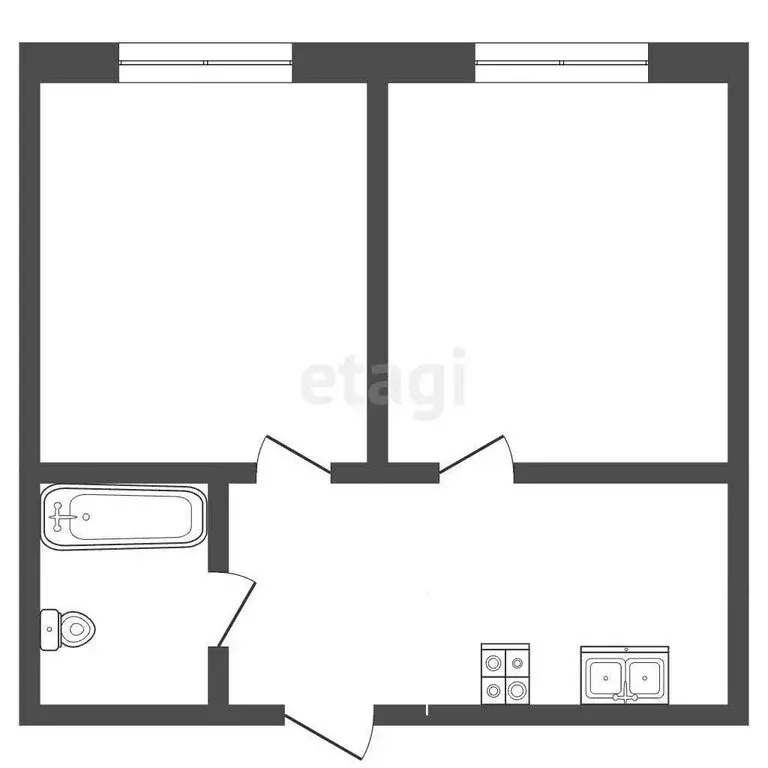2-комнатная квартира: Нальчик, курортный посёлок Вольный Аул, улица ... - Фото 1