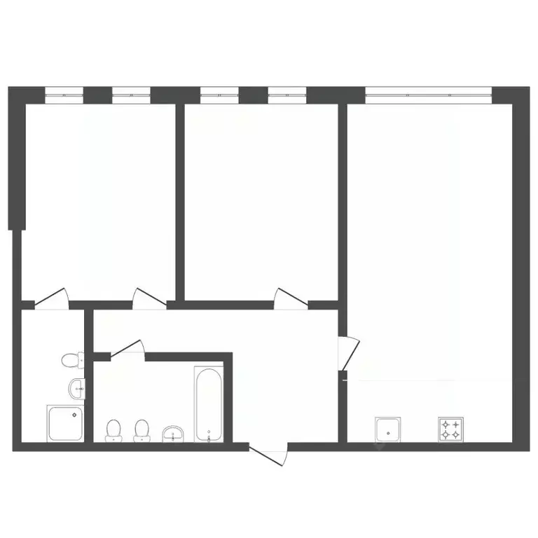 2-к кв. Тюменская область, Тюменский муниципальный округ, д. Дударева ... - Фото 1