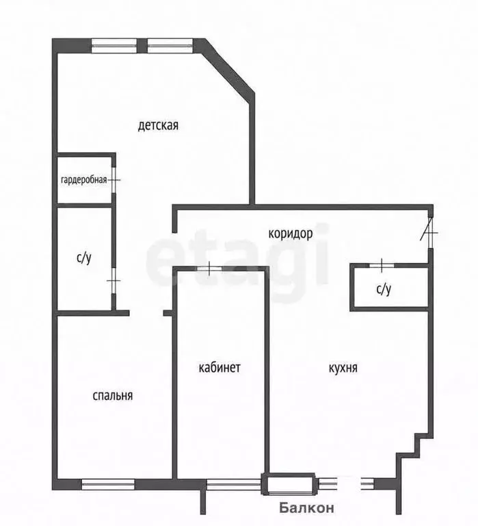 3-комнатная квартира: Чита, улица Бабушкина, 32Б (105.7 м) - Фото 1