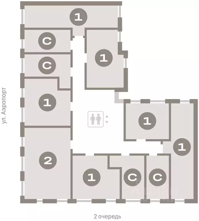 Студия Новосибирская область, Новосибирск ул. Аэропорт, 88 (22.67 м) - Фото 1