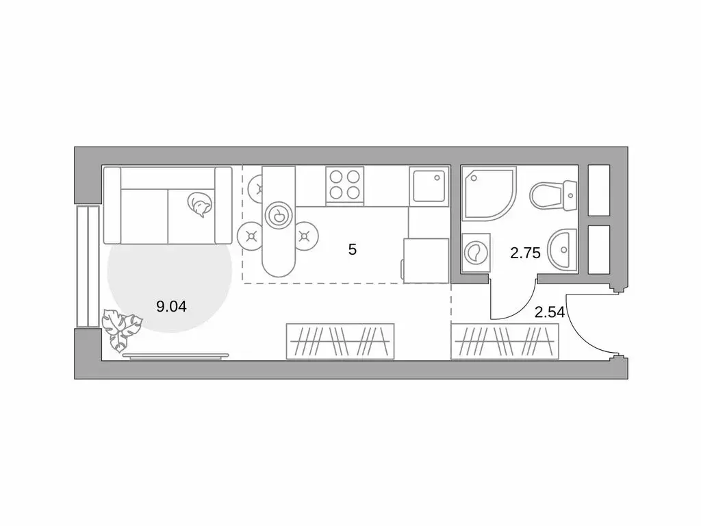 Квартира-студия: Балашиха, улица Лукино, 53А (19.33 м) - Фото 0