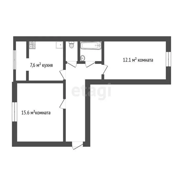 2-комнатная квартира: Кострома, 1-я Загородная улица, 43 (48.1 м) - Фото 0