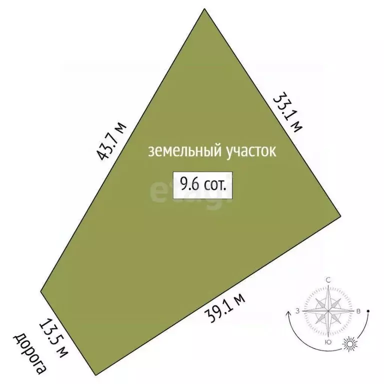 Участок в Тюменская область, Тюмень ул. Юрия Южакова, 11 (9.6 сот.) - Фото 1