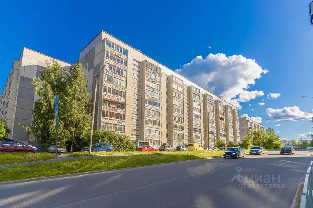 3-к кв. Карелия, Петрозаводск ул. Древлянка, 1 (65.7 м) - Фото 1