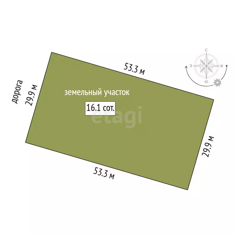 Участок в Тюменский муниципальный округ, коттеджный посёлок Озёрный ... - Фото 1