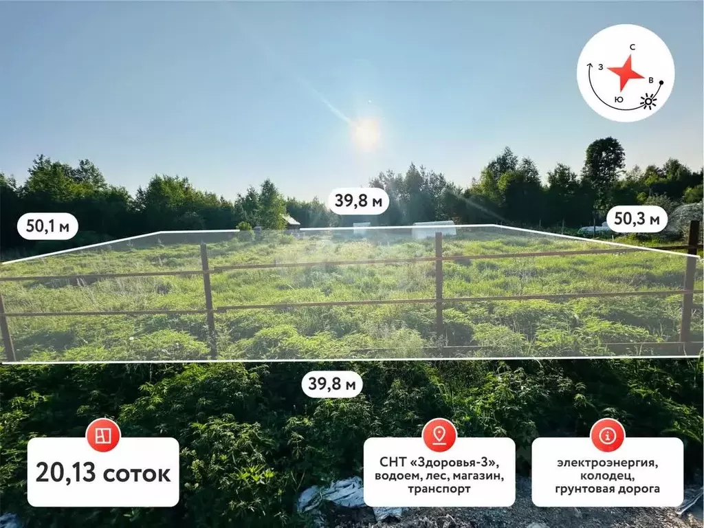 Участок в Тюменская область, Нижнетавдинский район, Здоровье-3 СТ ул. ... - Фото 0