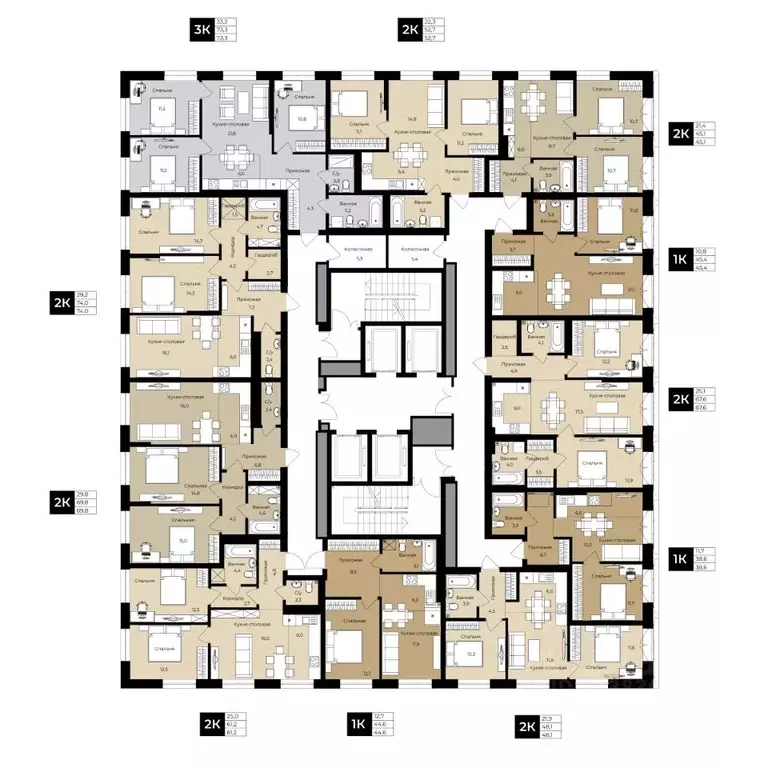 1-к кв. Башкортостан, Уфа ул. Ленина, 192 (44.6 м) - Фото 2
