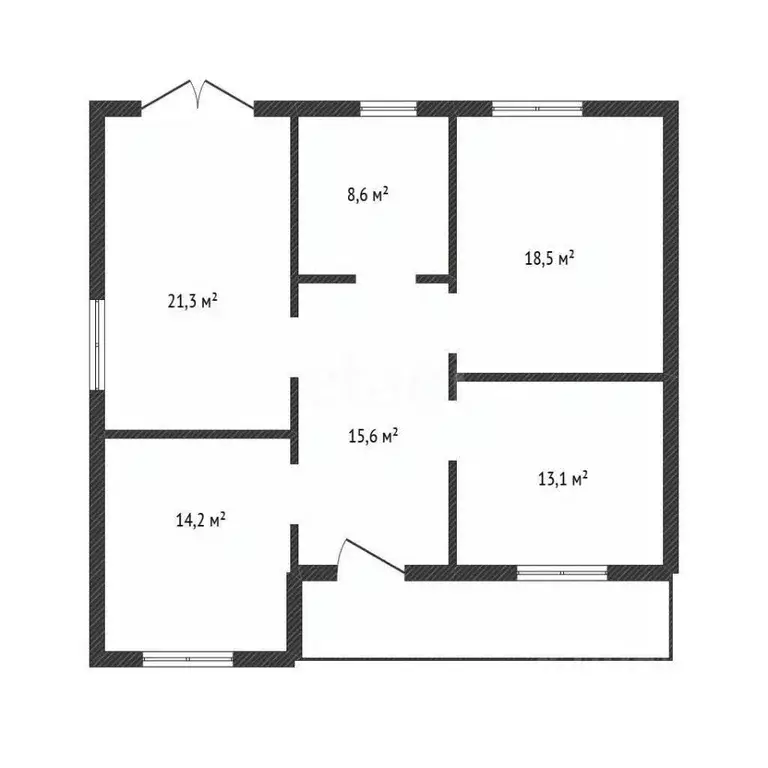 Дом в Брянская область, Брянский район, Отрадненское с/пос, с. ... - Фото 1