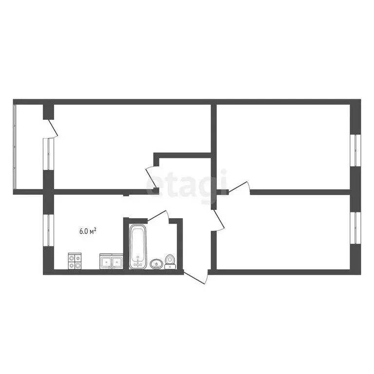 3-комнатная квартира: Муром, Ленинградская улица, 34/1 (61.4 м) - Фото 0