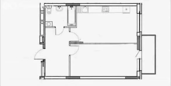 1-комнатная квартира: Пермь, улица Татьяны Барамзиной, 32В (47 м) - Фото 1