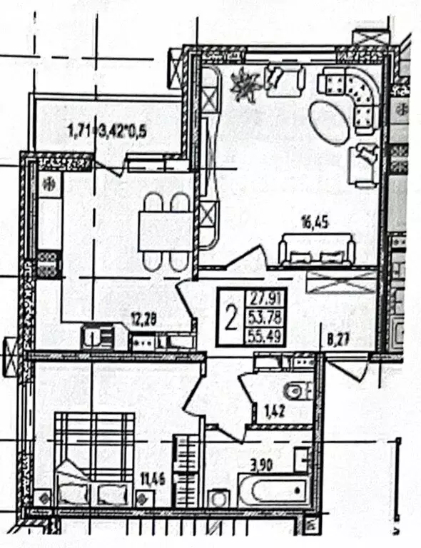 2-комнатная квартира: Краснодар, улица Героев-Разведчиков, 6к4 (55 м) - Фото 1