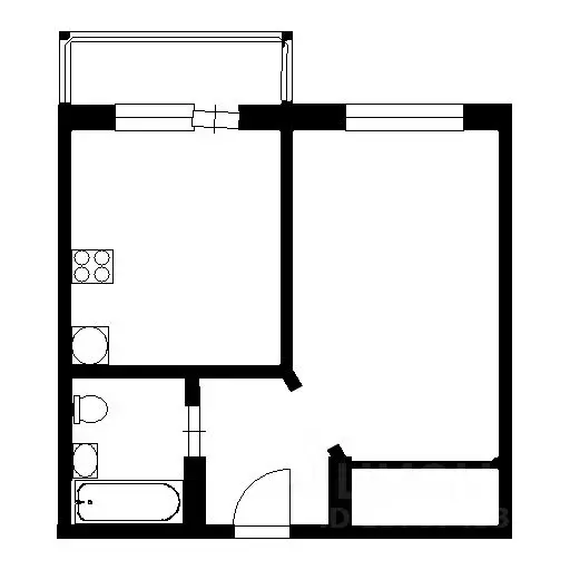 1-к кв. Санкт-Петербург пос. Парголово, ул. Николая Рубцова, 9 (35.0 ... - Фото 2