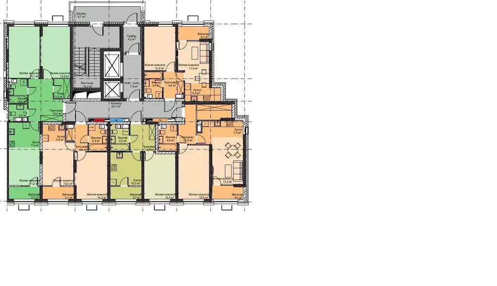 1-к кв. Приморский край, Владивосток Бам мкр,  (38.1 м) - Фото 2