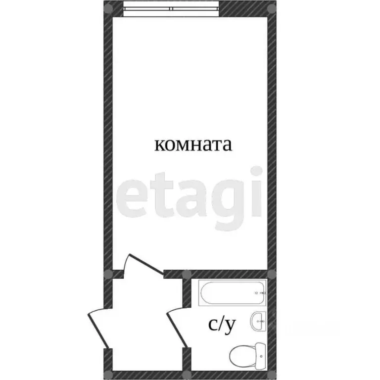 Студия Ханты-Мансийский АО, Сургут ул. Крылова, 53/1 (36.0 м) - Фото 1