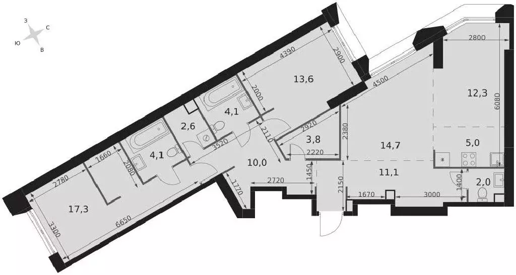 Продается 3-комнатная квартира - Фото 1