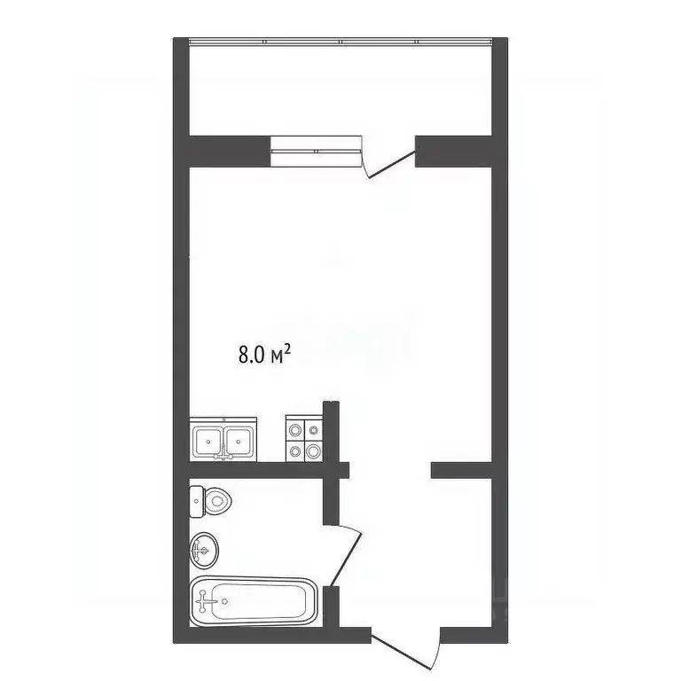 Студия Ростовская область, Ростов-на-Дону, Нахичевань ул. 26-я Линия, ... - Фото 2