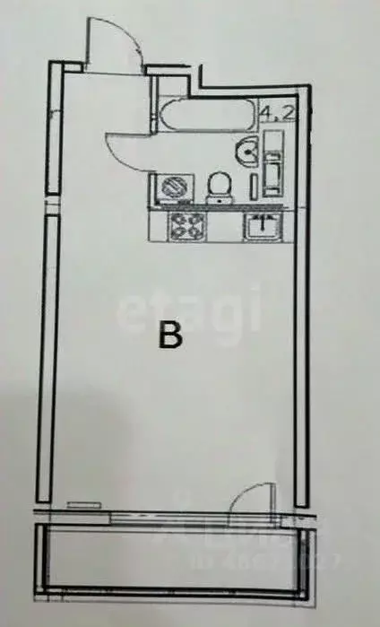 Студия Сахалинская область, Южно-Сахалинск ул. Имени И.П. ... - Фото 1