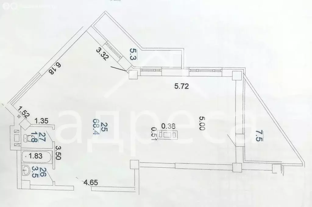 Квартира-студия: Самара, улица Мечникова, 5 (86.5 м) - Фото 1