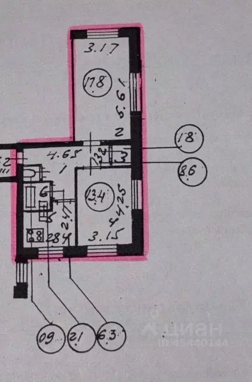 2-к кв. Санкт-Петербург Северный просп., 73к1 (50.9 м) - Фото 2